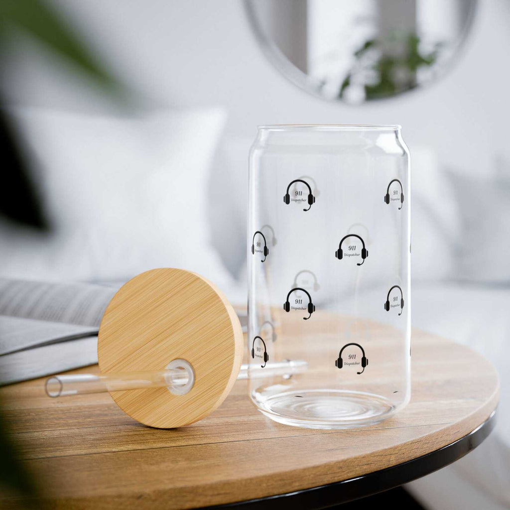 911 Dispatcher Sipper Glass | 16oz Reusable Straw Tumbler