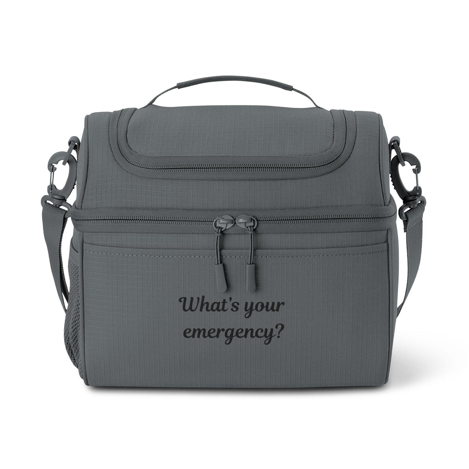 What's Your Emergency? Cooler Bag | Insulated Lunch Tote, Shoulder Strap