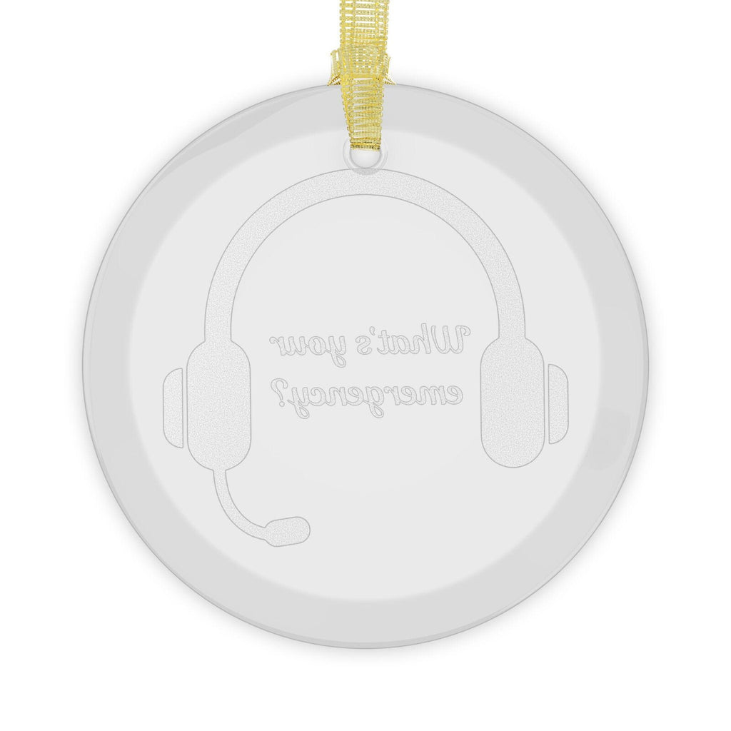 What's your emergency glass ornament