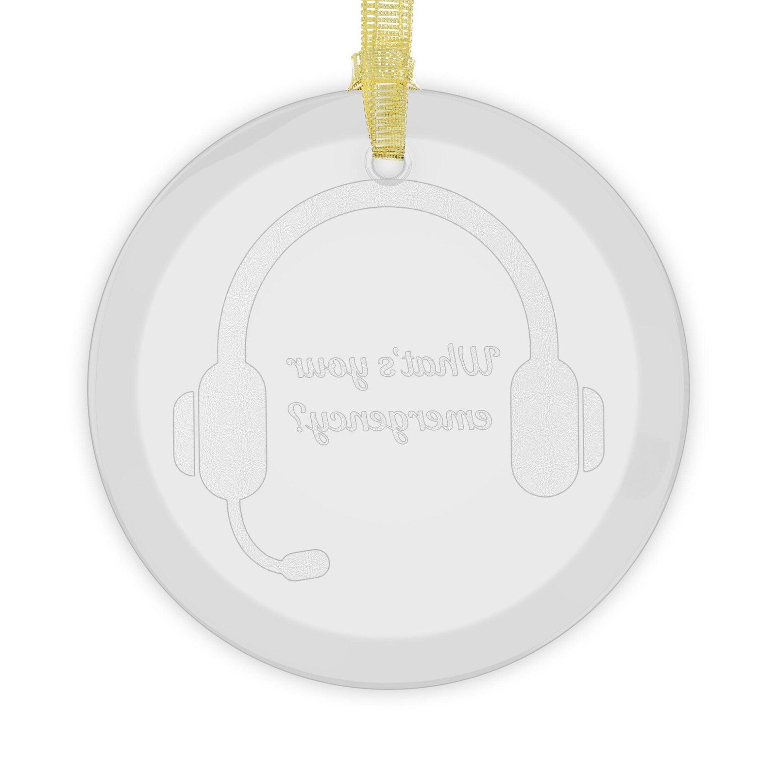What's your emergency glass ornament