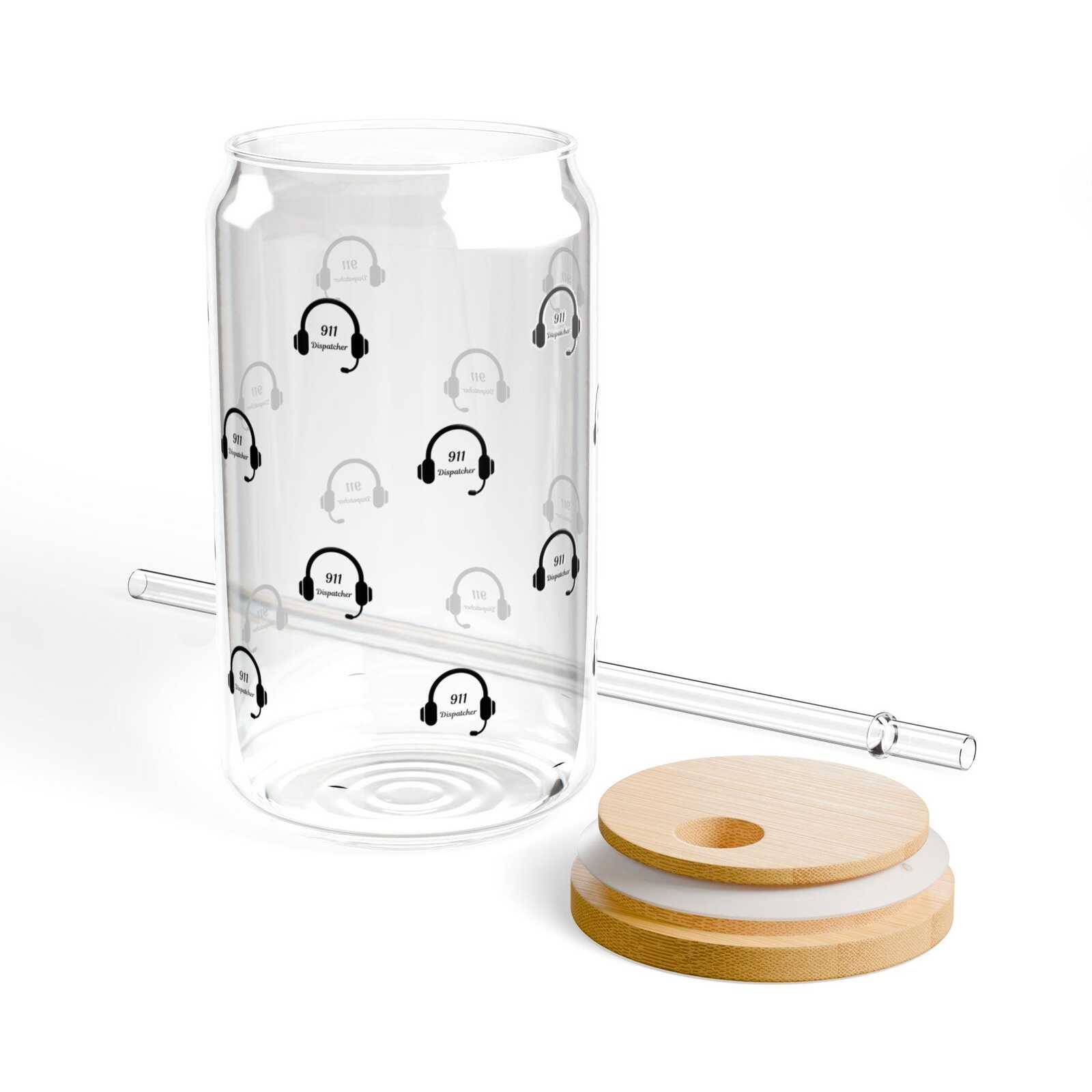 911 Dispatcher Sipper Glass | 16oz Reusable Straw Tumbler