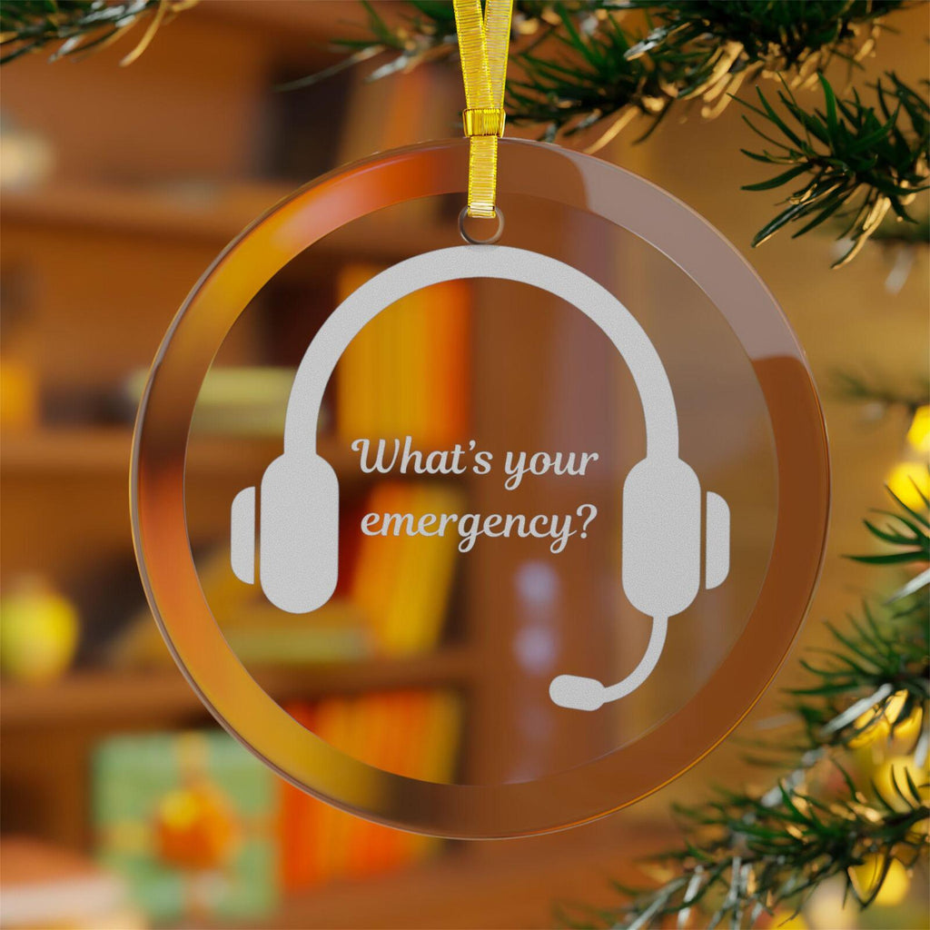 What's your emergency glass ornament