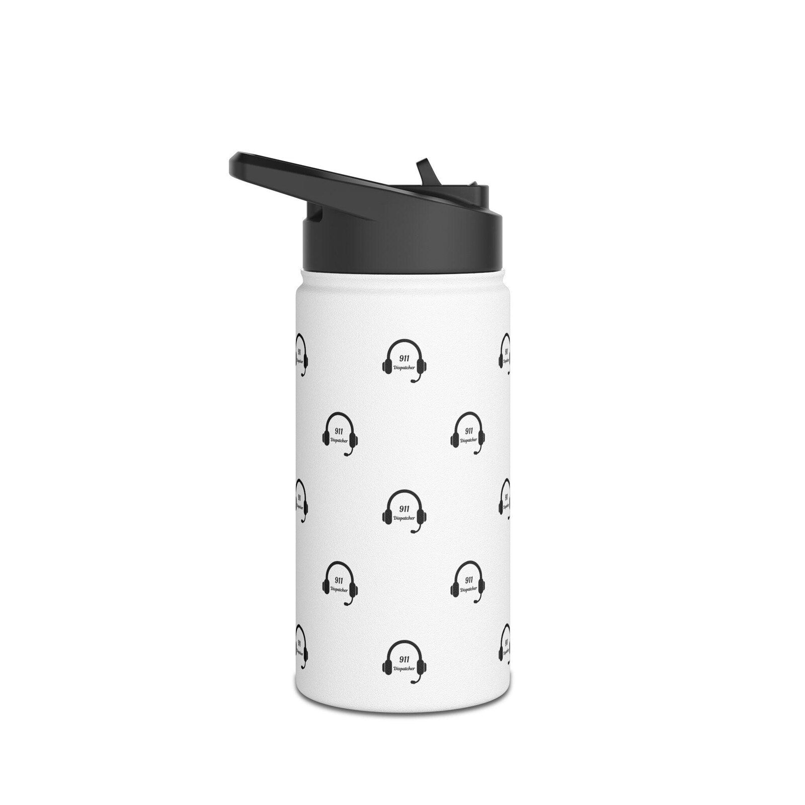 911 Dispatcher Stainless Steel Water Bottle, Standard Lid